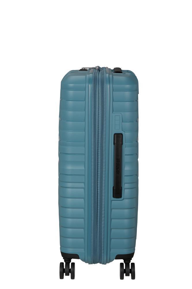 American Tourister Flytwist ekspanderende medium koffert 67 cm Storm Blue-Harde kofferter-BagBrokers