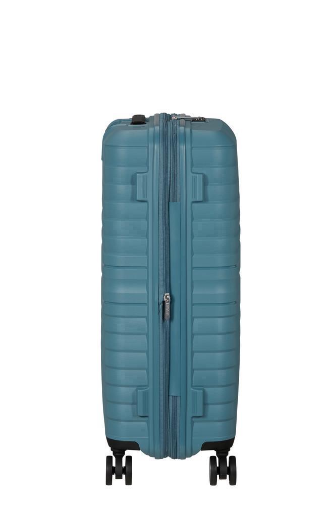 American Tourister Flytwist ekspanderende medium koffert 67 cm Storm Blue-Harde kofferter-BagBrokers