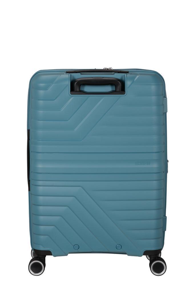 American Tourister Flytwist ekspanderende medium koffert 67 cm Storm Blue-Harde kofferter-BagBrokers