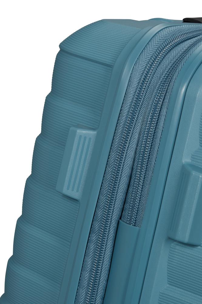 American Tourister Flytwist ekspanderende medium koffert 67 cm Storm Blue-Harde kofferter-BagBrokers