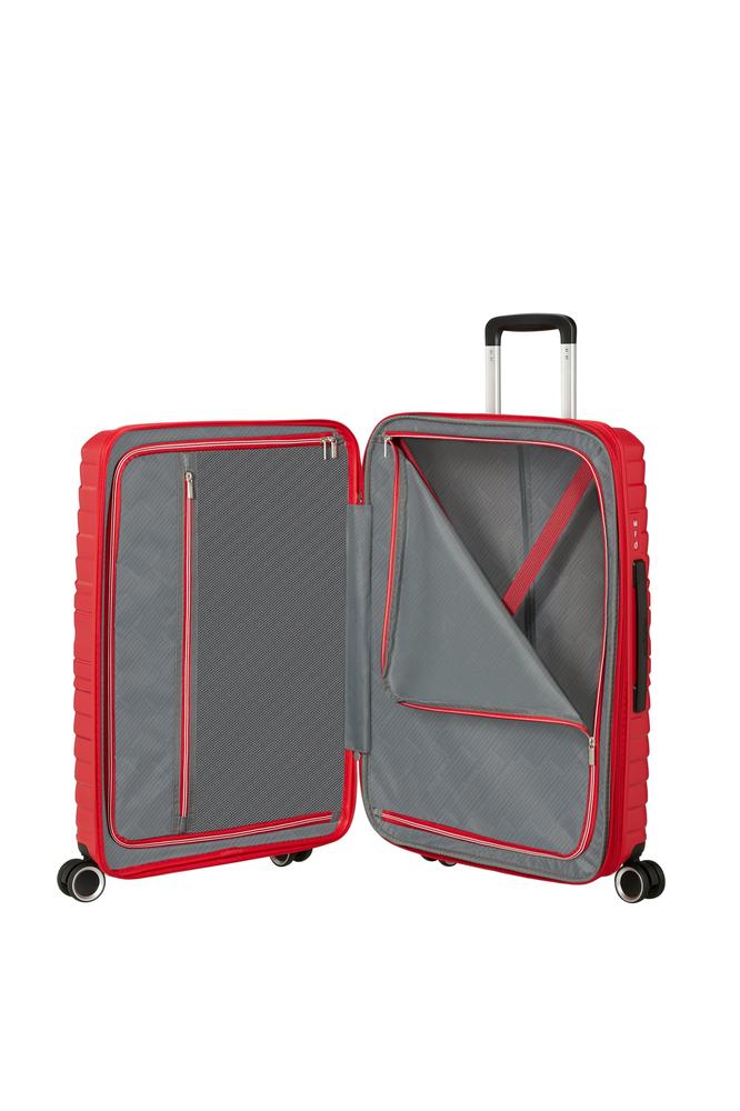American Tourister Flytwist ekspanderende medium koffert 67 cm True Red-Harde kofferter-BagBrokers