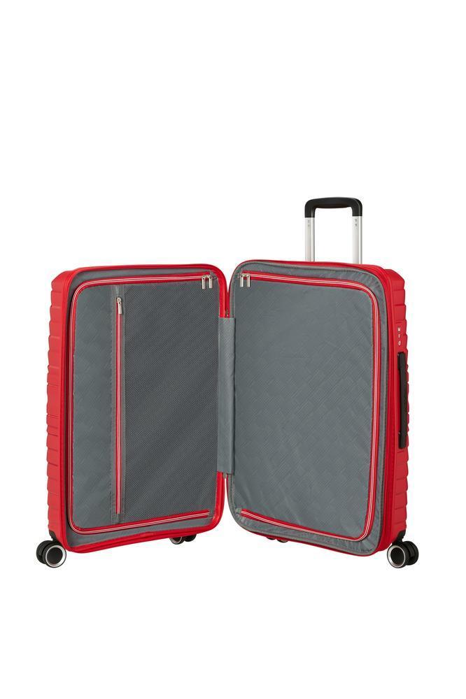 American Tourister Flytwist ekspanderende medium koffert 67 cm True Red-Harde kofferter-BagBrokers