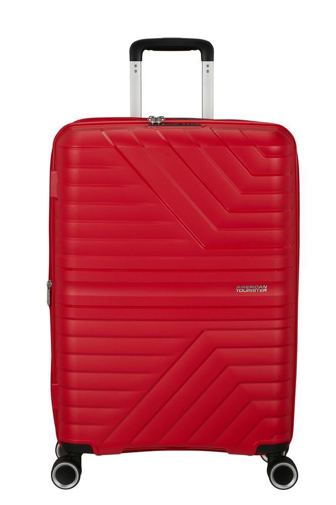 American Tourister Flytwist ekspanderende medium koffert 67 cm True Red-Harde kofferter-BagBrokers