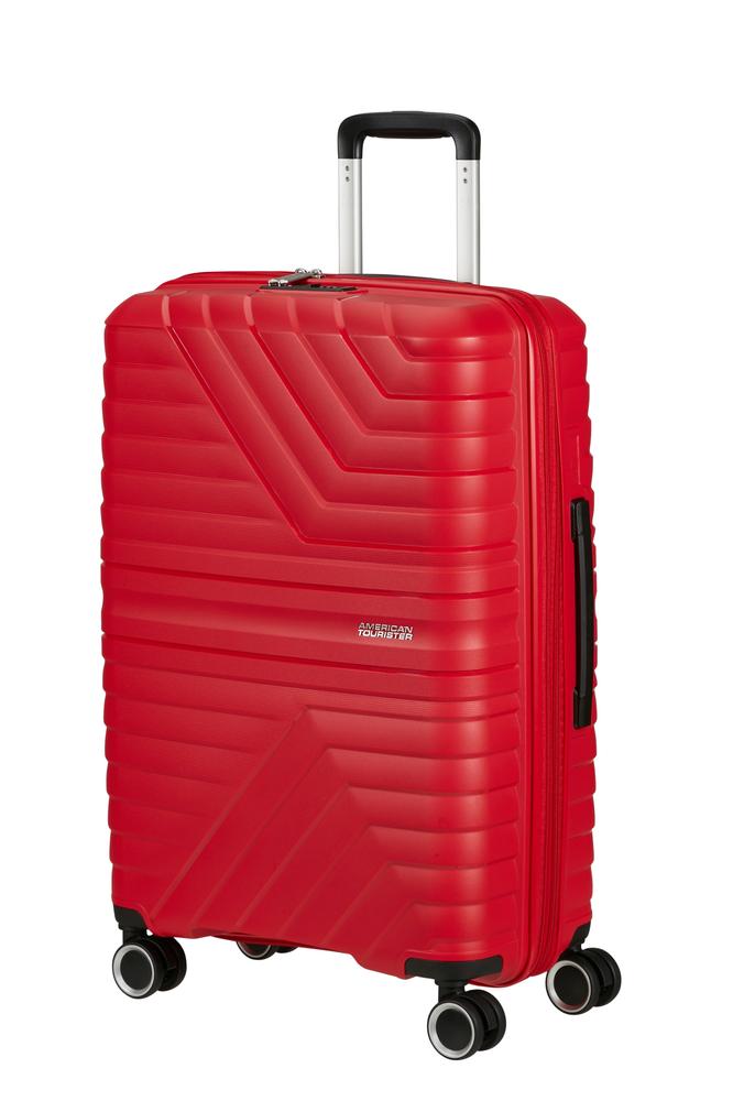 American Tourister Flytwist ekspanderende medium koffert 67 cm True Red-Harde kofferter-BagBrokers