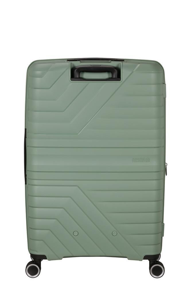 American Tourister Flytwist ekspanderende stor koffert 78 cm Botanic Green-Harde kofferter-BagBrokers