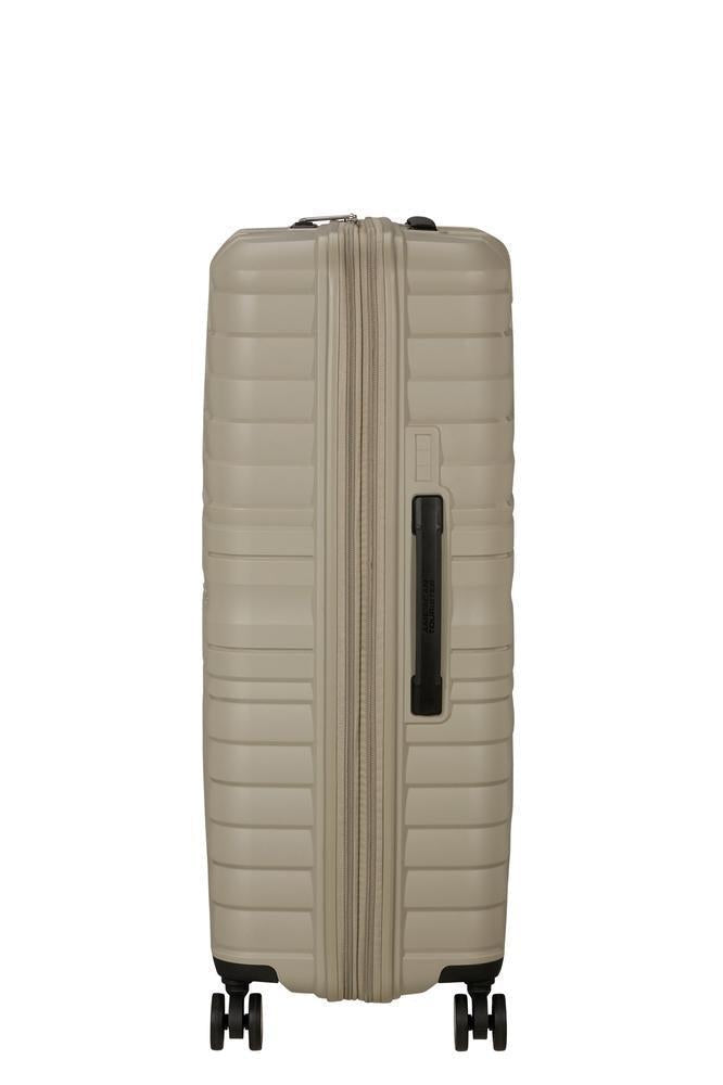 American Tourister Flytwist ekspanderende stor koffert 78 cm Sandstone-Harde kofferter-BagBrokers
