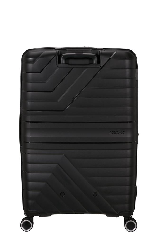 American Tourister Flytwist ekspanderende stor koffert 78 cm Shadow Black-Harde kofferter-BagBrokers