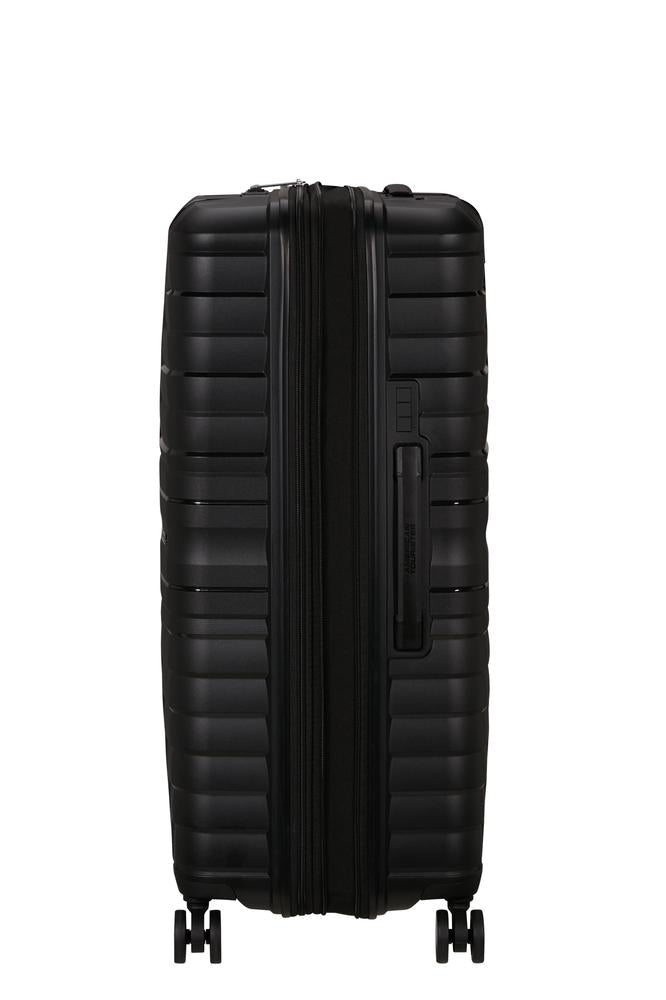 American Tourister Flytwist ekspanderende stor koffert 78 cm Shadow Black-Harde kofferter-BagBrokers