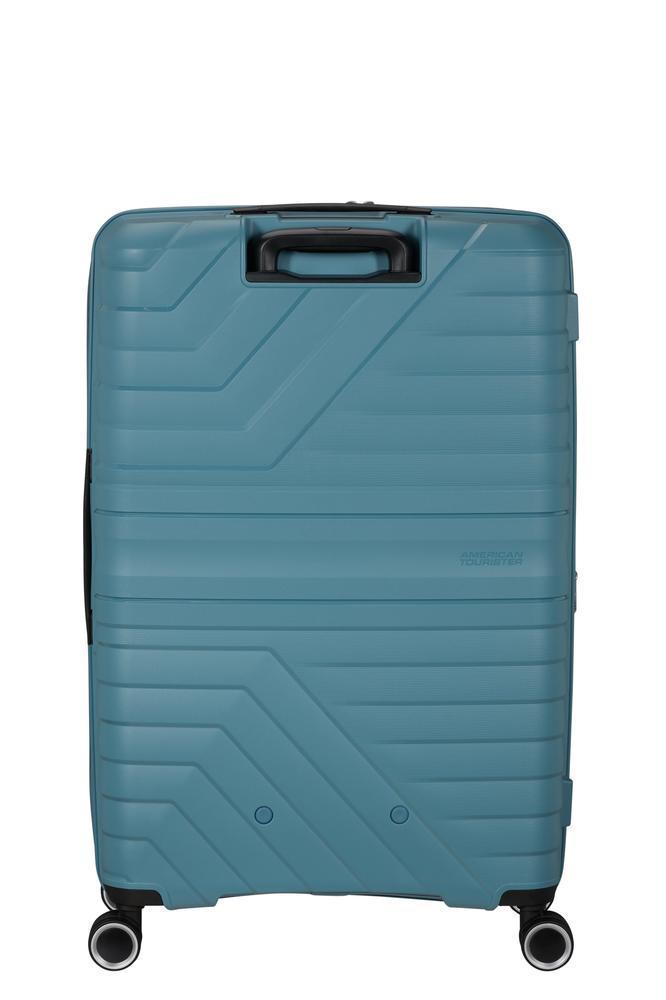 American Tourister Flytwist ekspanderende stor koffert 78 cm Storm Blue-Harde kofferter-BagBrokers