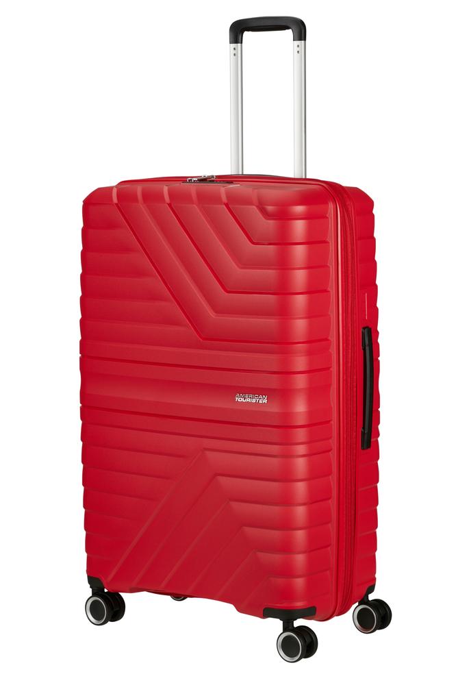 American Tourister Flytwist ekspanderende stor koffert 78 cm True Red-Harde kofferter-BagBrokers