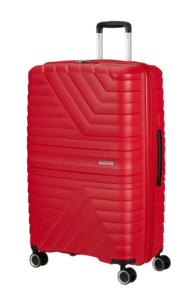 American Tourister Flytwist ekspanderende stor koffert 78 cm True Red-Harde kofferter-BagBrokers