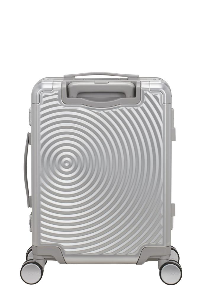 American Tourister Soundbox ALU 55 cm Silver-Harde kofferter-BagBrokers
