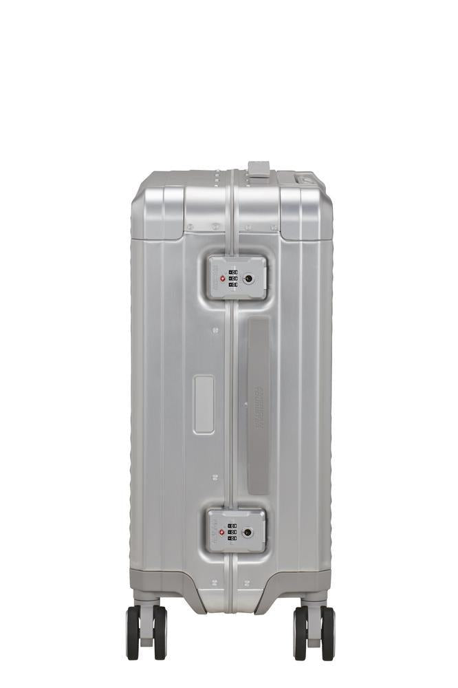 American Tourister Soundbox ALU 55 cm Silver-Harde kofferter-BagBrokers