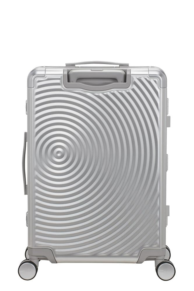 American Tourister Soundbox ALU Medium 68 cm Silver-Harde kofferter-BagBrokers