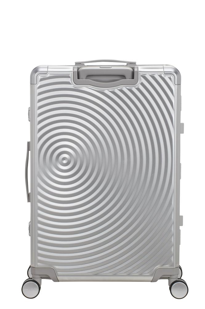 American Tourister Soundbox ALU Stor 77 cm Silver-Harde kofferter-BagBrokers