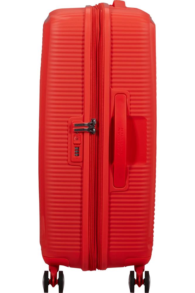 American Tourister Soundbox Ekspanderende Stor Koffert 77 cm Neon Orange-Harde kofferter-BagBrokers