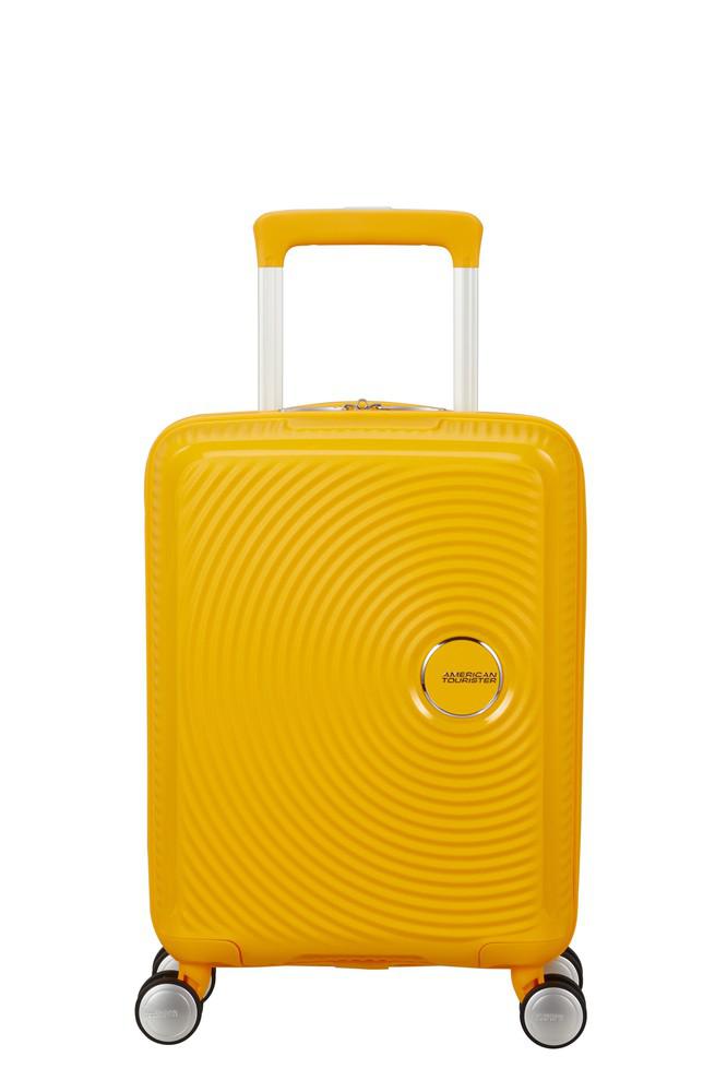 American Tourister Soundbox Mini 47 cm Golden Yellow-Harde kofferter-BagBrokers