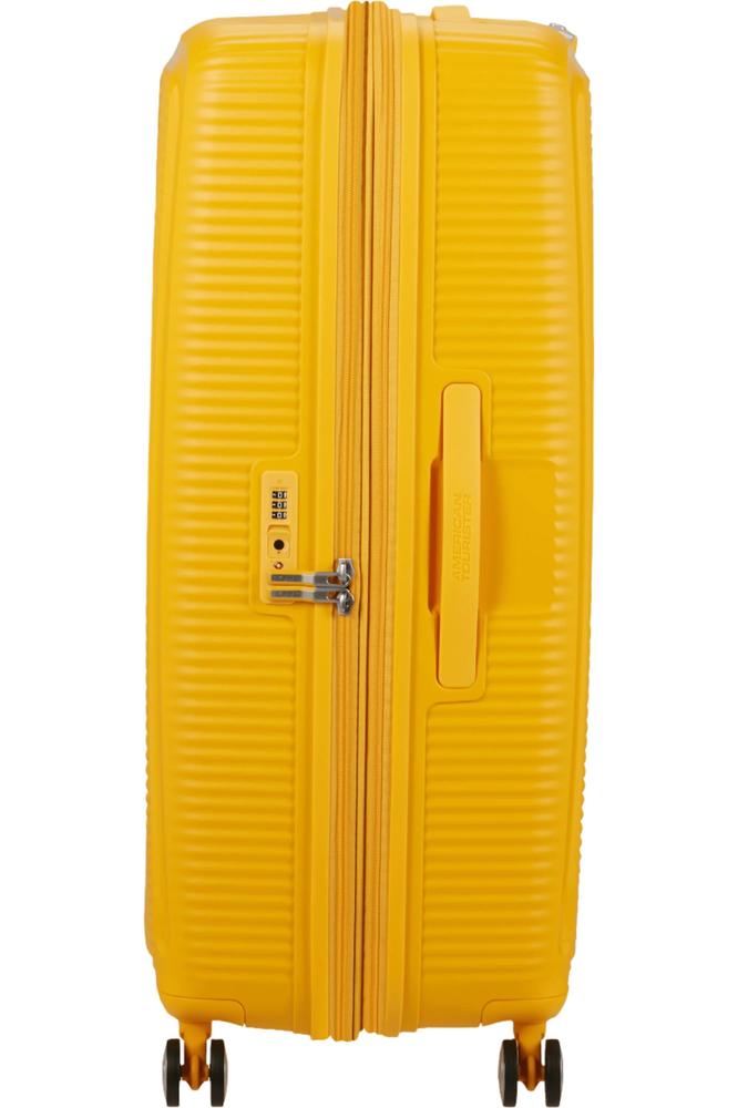 American Tourister Soundbox Ekspanderende Stor Koffert 77 cm Gul-Harde kofferter-BagBrokers