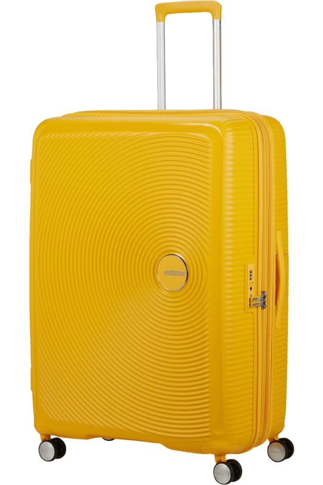 American Tourister Soundbox Ekspanderende Stor Koffert 77 cm Gul-Harde kofferter-BagBrokers