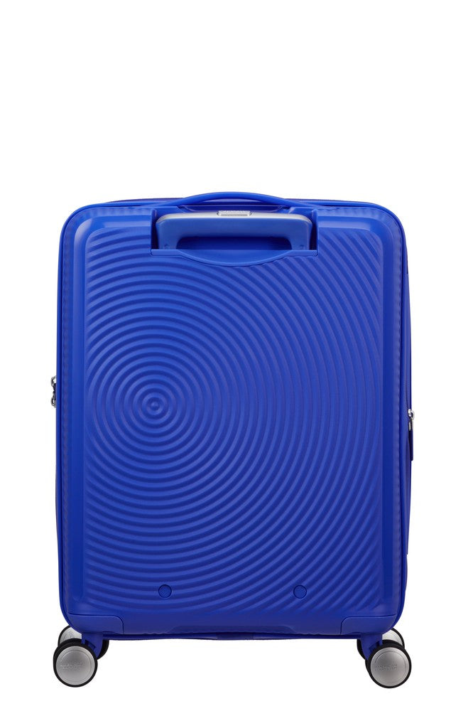 American Tourister Soundbox ekspanderende kabinkoffert 55 cm Cobalt Blue-Harde kofferter-BagBrokers