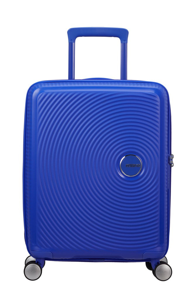 American Tourister Soundbox ekspanderende kabinkoffert 55 cm Cobalt Blue-Harde kofferter-BagBrokers