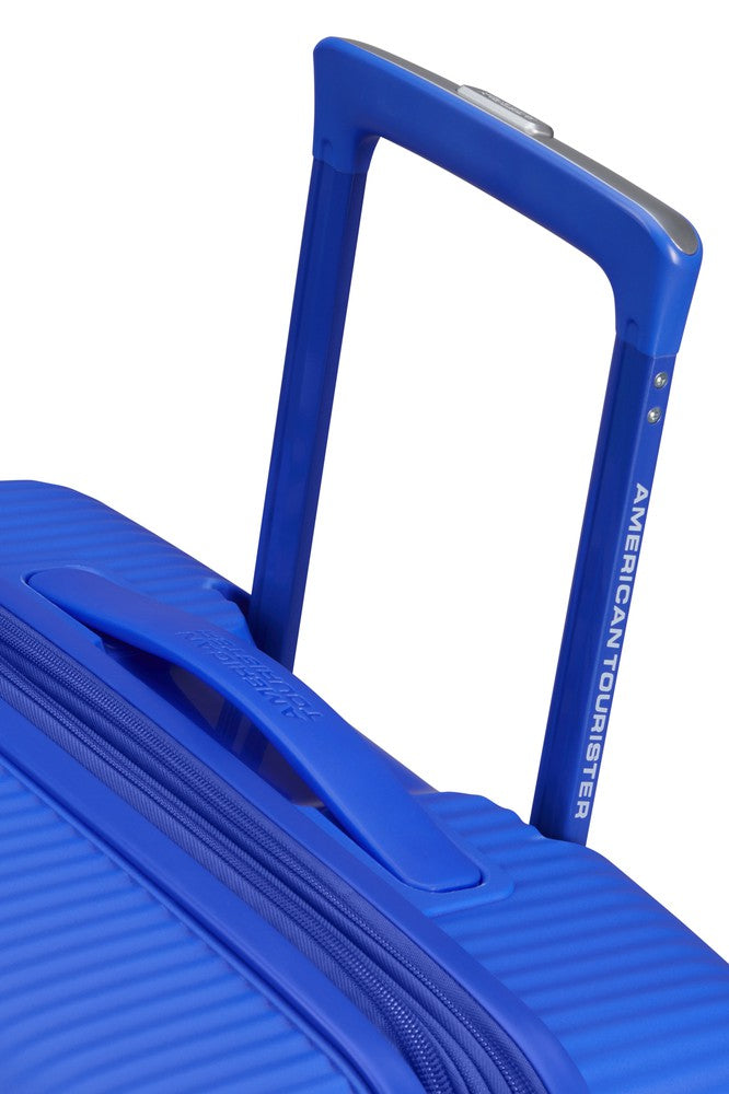 American Tourister Soundbox ekspanderende kabinkoffert 55 cm Cobalt Blue-Harde kofferter-BagBrokers