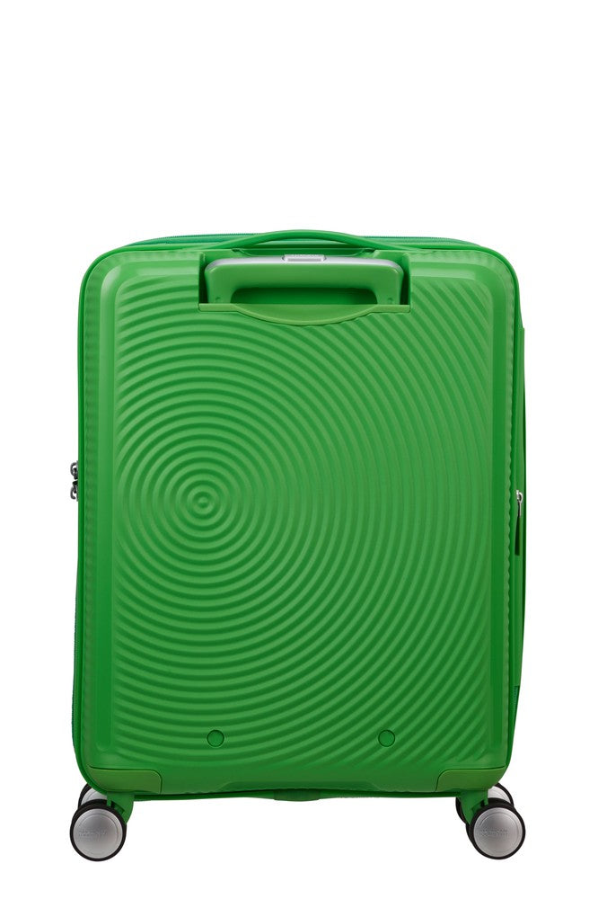 American Tourister Soundbox ekspanderende kabinkoffert 55 cm Grass Green-Harde kofferter-BagBrokers