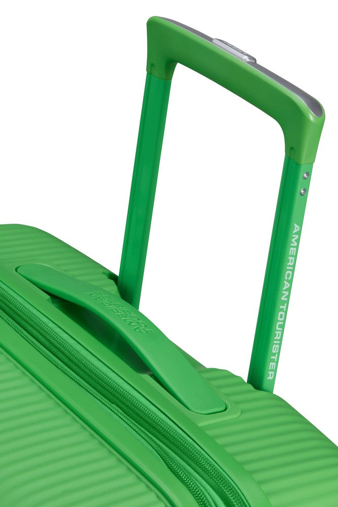 American Tourister Soundbox ekspanderende kabinkoffert 55 cm Grass Green-Harde kofferter-BagBrokers