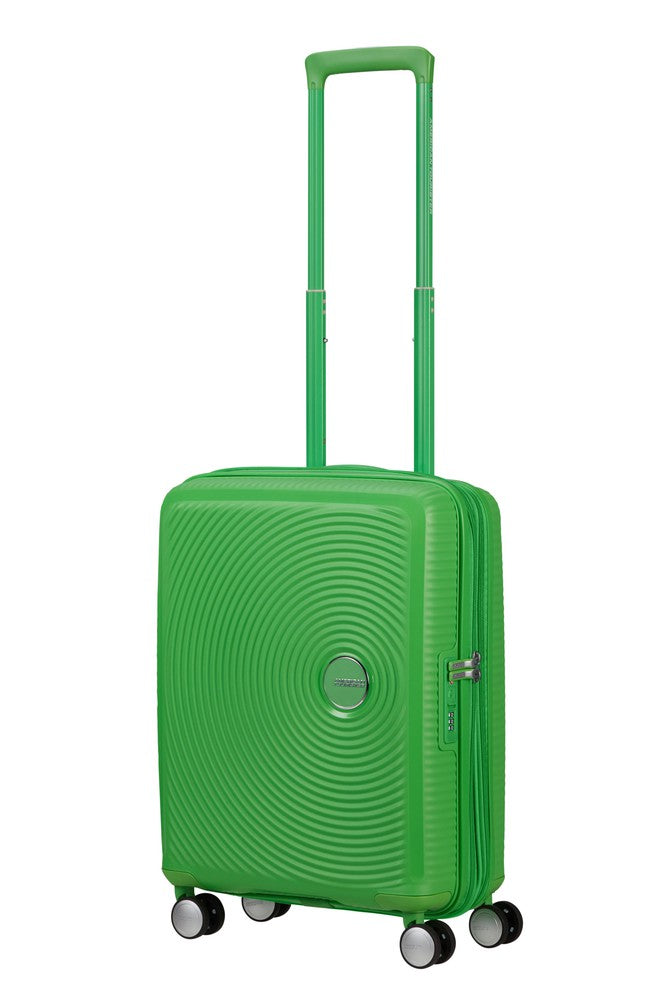 American Tourister Soundbox ekspanderende kabinkoffert 55 cm Grass Green-Harde kofferter-BagBrokers