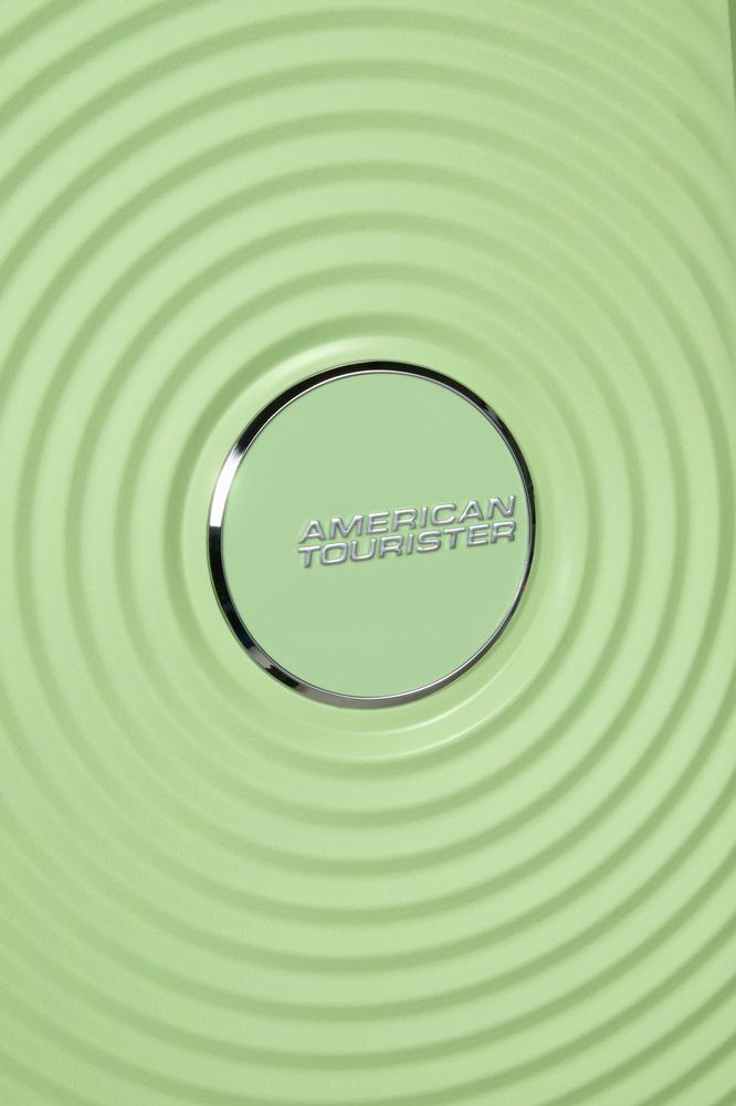 American Tourister Soundbox ekspanderende stor koffert 77 cm Kiwi Green-Harde kofferter-BagBrokers