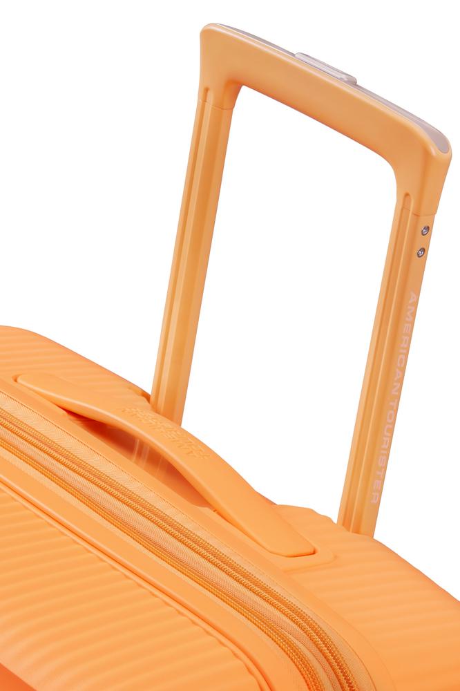 American Tourister Soundbox ekspanderende kabinkoffert 55 cm Papaya Pop-Harde kofferter-BagBrokers