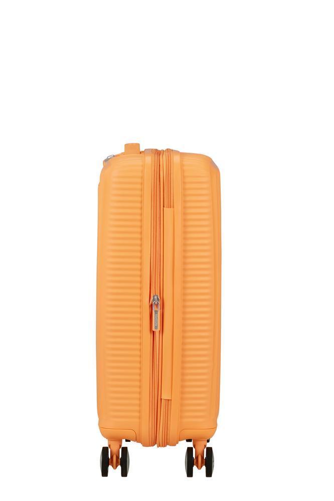 American Tourister Soundbox ekspanderende kabinkoffert 55 cm Papaya Pop-Harde kofferter-BagBrokers