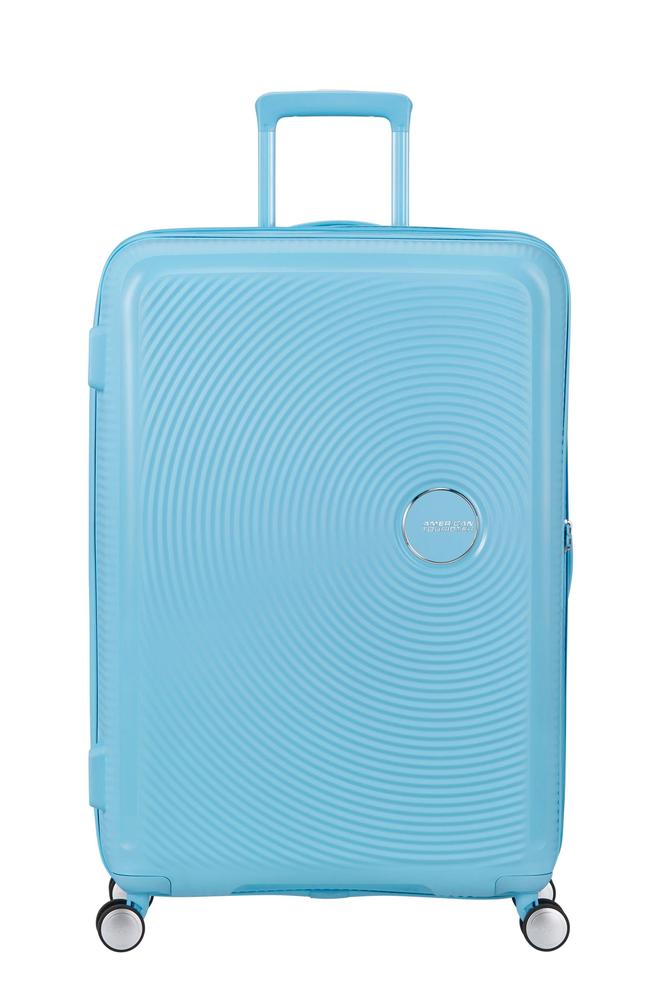 American Tourister Soundbox ekspanderende stor koffert 77 cm Blueberry Fizz-Harde kofferter-BagBrokers