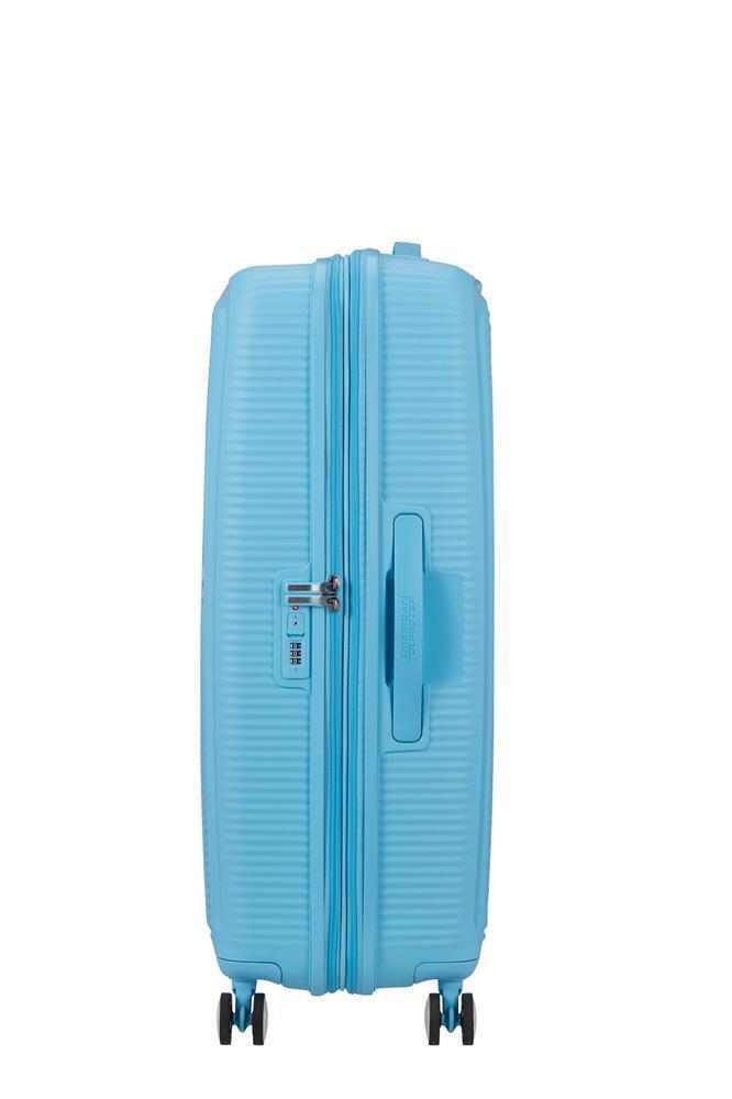 American Tourister Soundbox ekspanderende stor koffert 77 cm Blueberry Fizz-Harde kofferter-BagBrokers