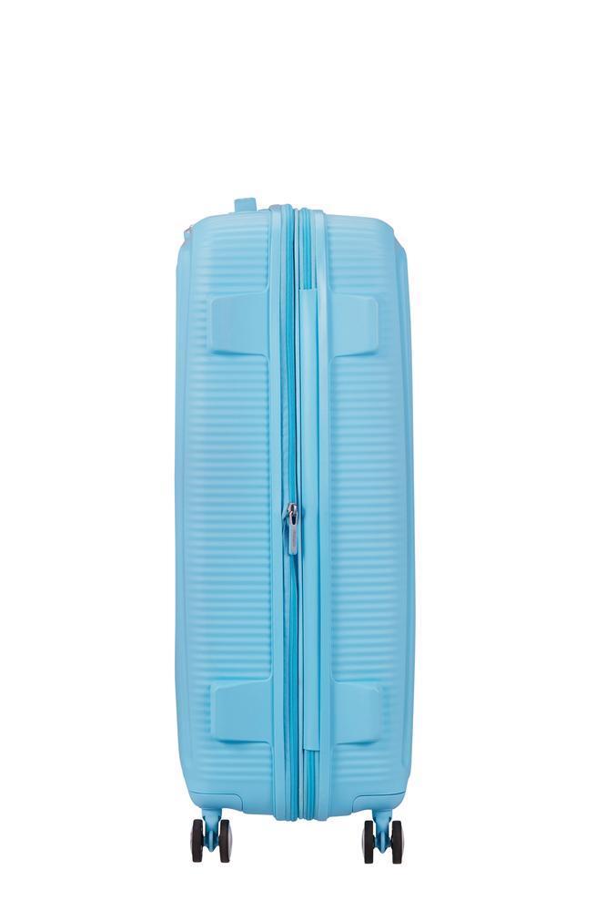 American Tourister Soundbox ekspanderende stor koffert 77 cm Blueberry Fizz-Harde kofferter-BagBrokers
