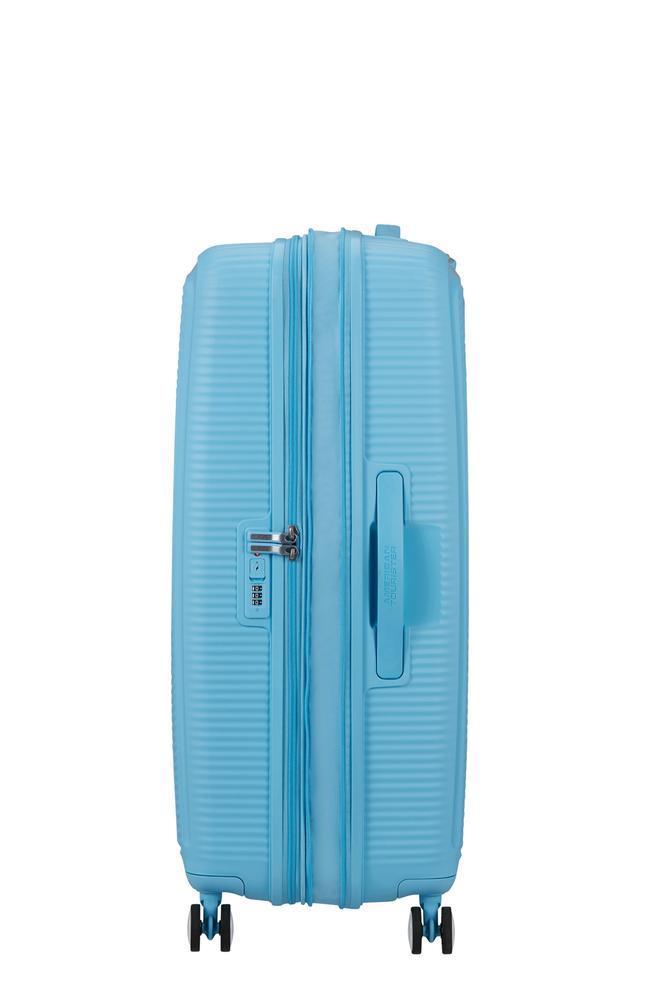 American Tourister Soundbox ekspanderende stor koffert 77 cm Blueberry Fizz-Harde kofferter-BagBrokers