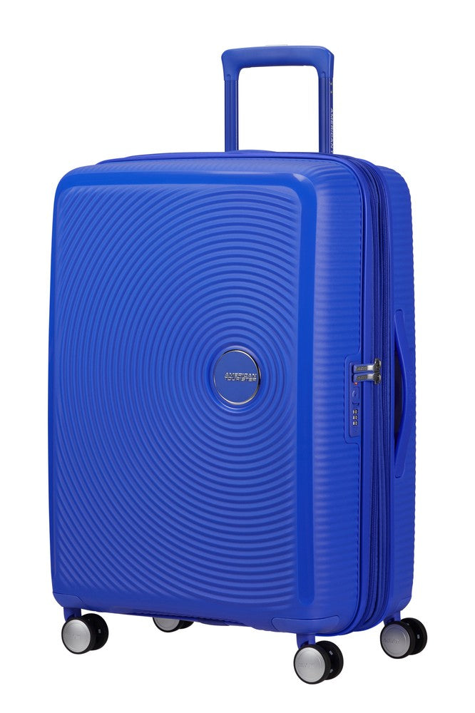 American Tourister Soundbox ekspanderende medium koffert 67 cm Cobalt Blue-Harde kofferter-BagBrokers