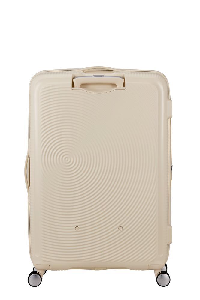 American Tourister Soundbox eksbanderende medium koffert 67 cm Coconut Sand-Harde kofferter-BagBrokers