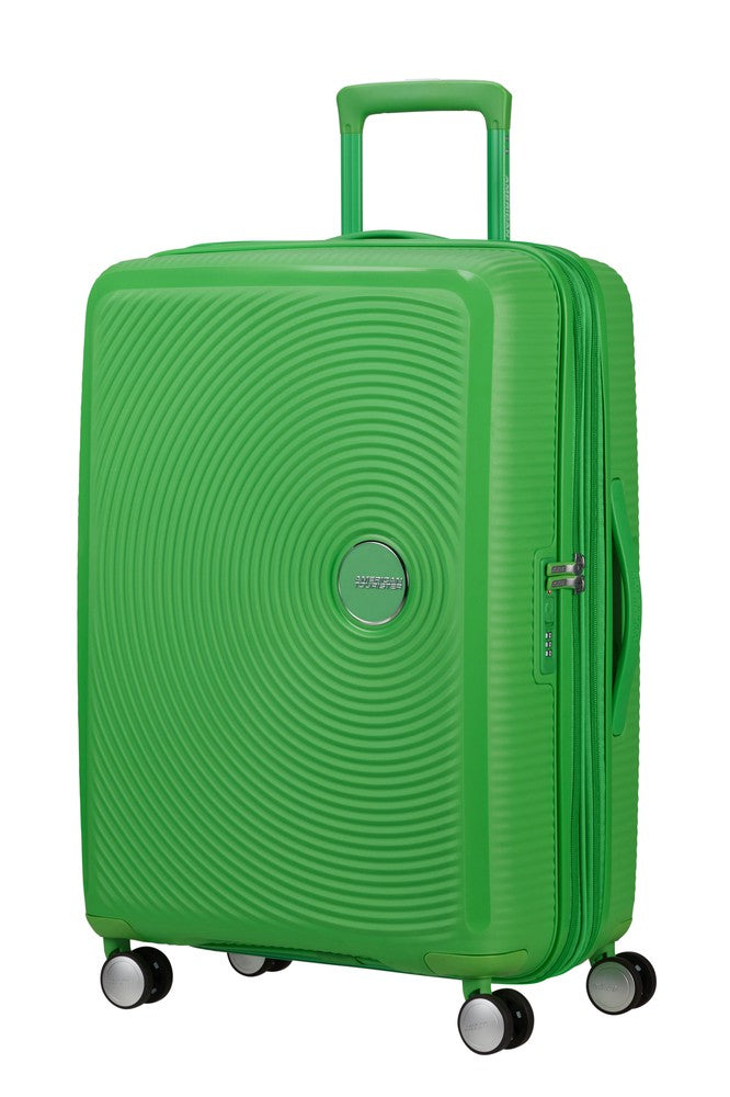 American Tourister Soundbox ekspanderende medium koffert 67 cm Grass Green-Harde kofferter-BagBrokers