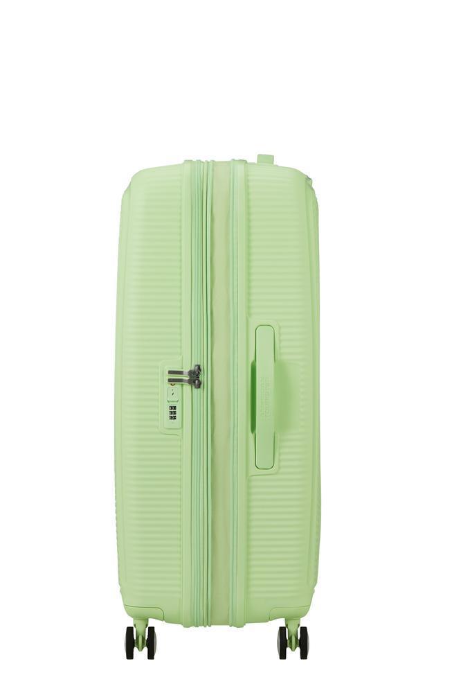 American Tourister Soundbox ekspanderende stor koffert 77 cm Kiwi Green-Harde kofferter-BagBrokers