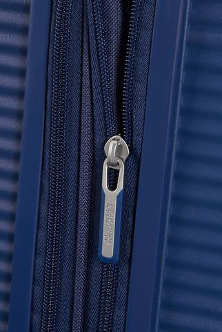 Harde kofferter-American Tourister Soundbox Ekspanderende Medium Koffert 67 cm Midnattsblå-BagBrokers