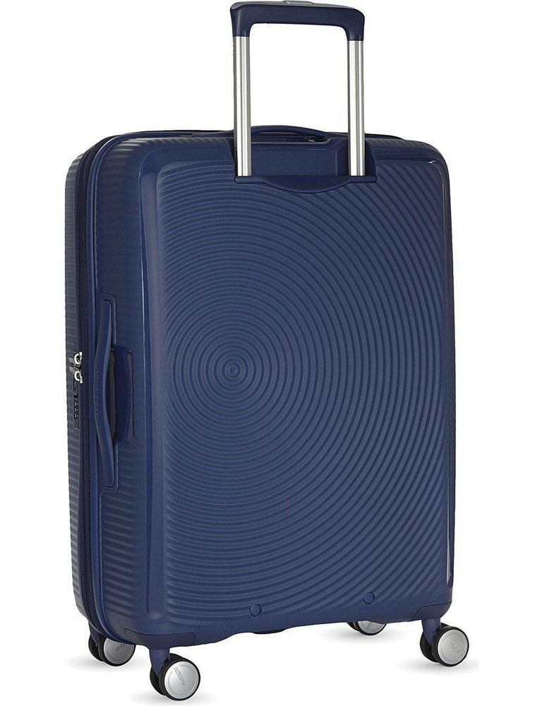 Harde kofferter-American Tourister Soundbox Ekspanderende Medium Koffert 67 cm Midnattsblå-BagBrokers