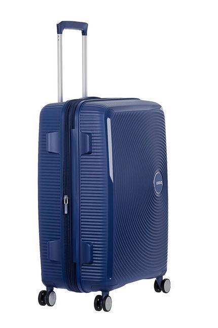 Harde kofferter-American Tourister Soundbox Ekspanderende Medium Koffert 67 cm Midnattsblå-BagBrokers