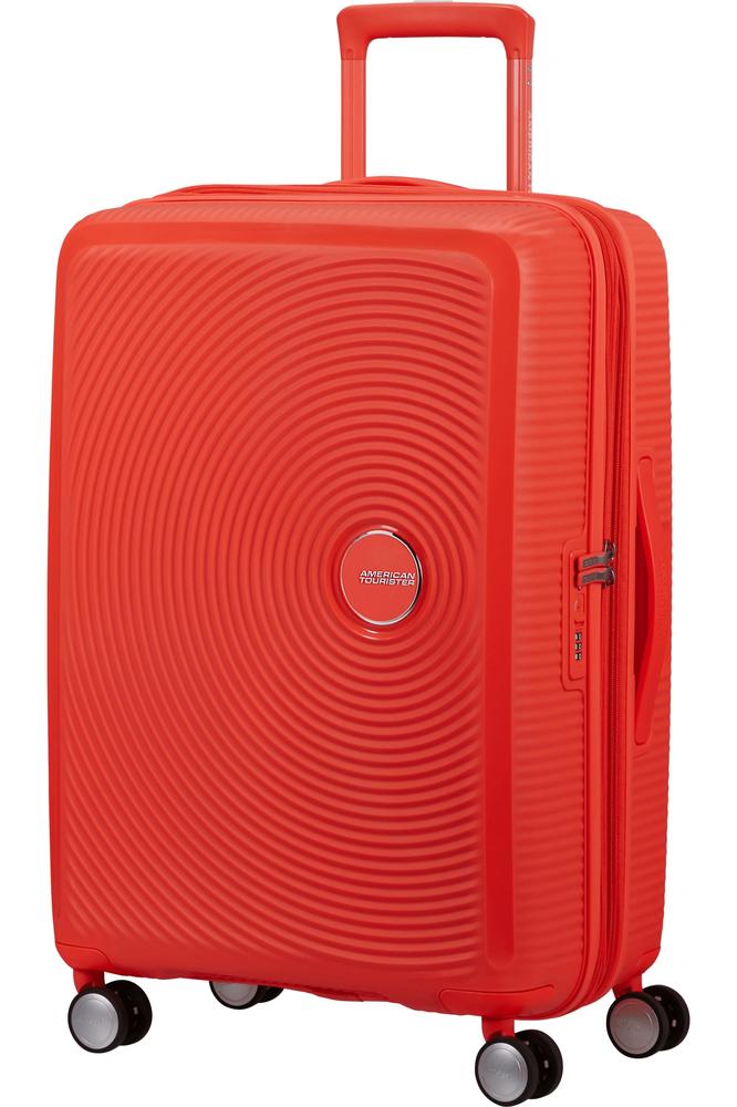 American Tourister Soundbox ekspanderende medium koffert 67 cm Neon Orange-Harde kofferter-BagBrokers