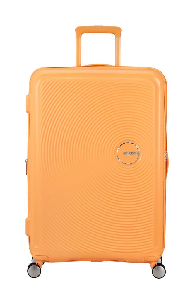 American Tourister Soundbox ekspanderende stor koffert 77 cm Papaya Pop-Harde kofferter-BagBrokers