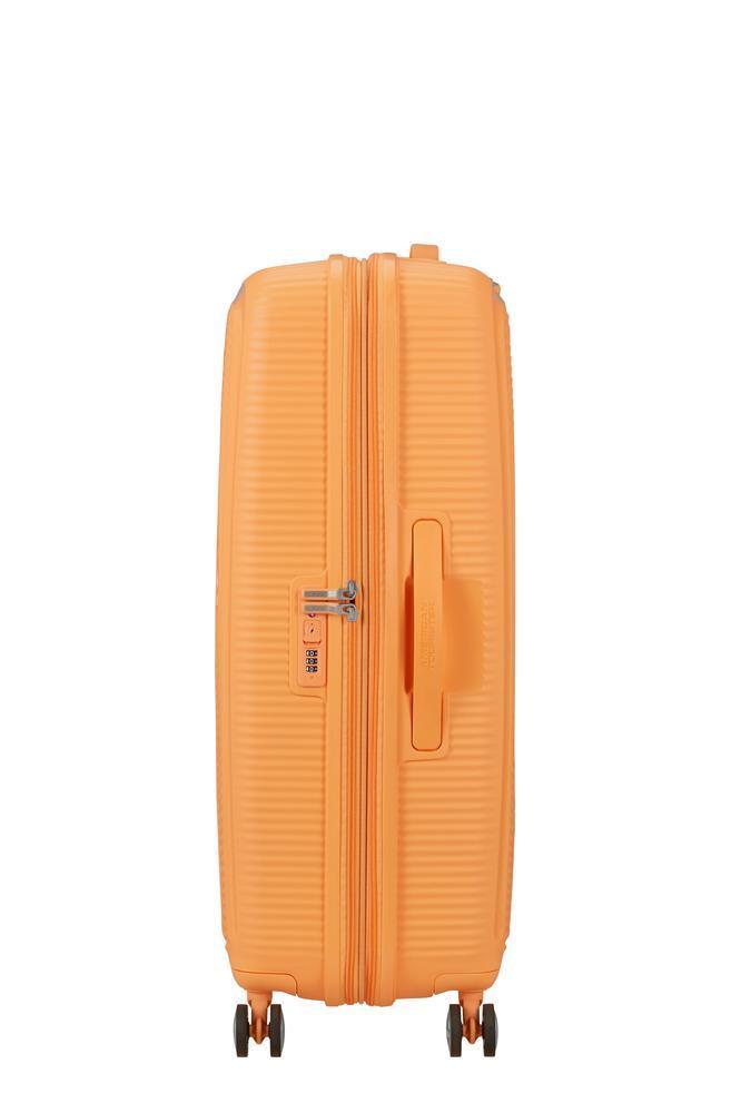 American Tourister Soundbox ekspanderende stor koffert 77 cm Papaya Pop-Harde kofferter-BagBrokers