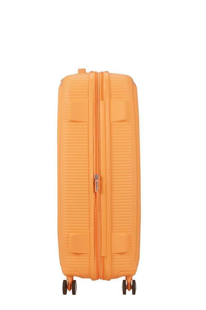 American Tourister Soundbox ekspanderende stor koffert 77 cm Papaya Pop-Harde kofferter-BagBrokers