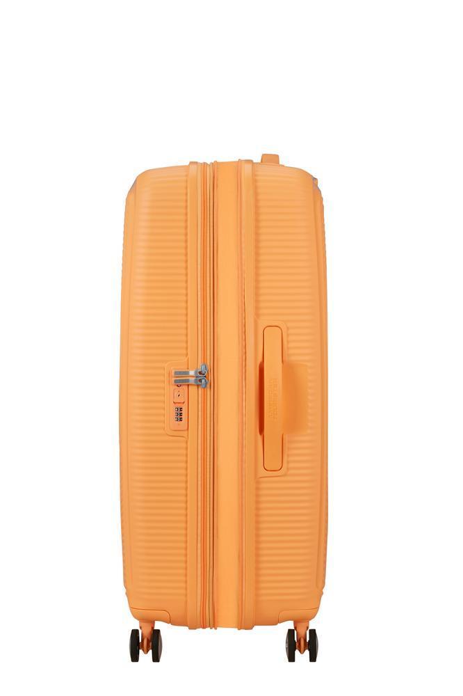 American Tourister Soundbox ekspanderende stor koffert 77 cm Papaya Pop-Harde kofferter-BagBrokers