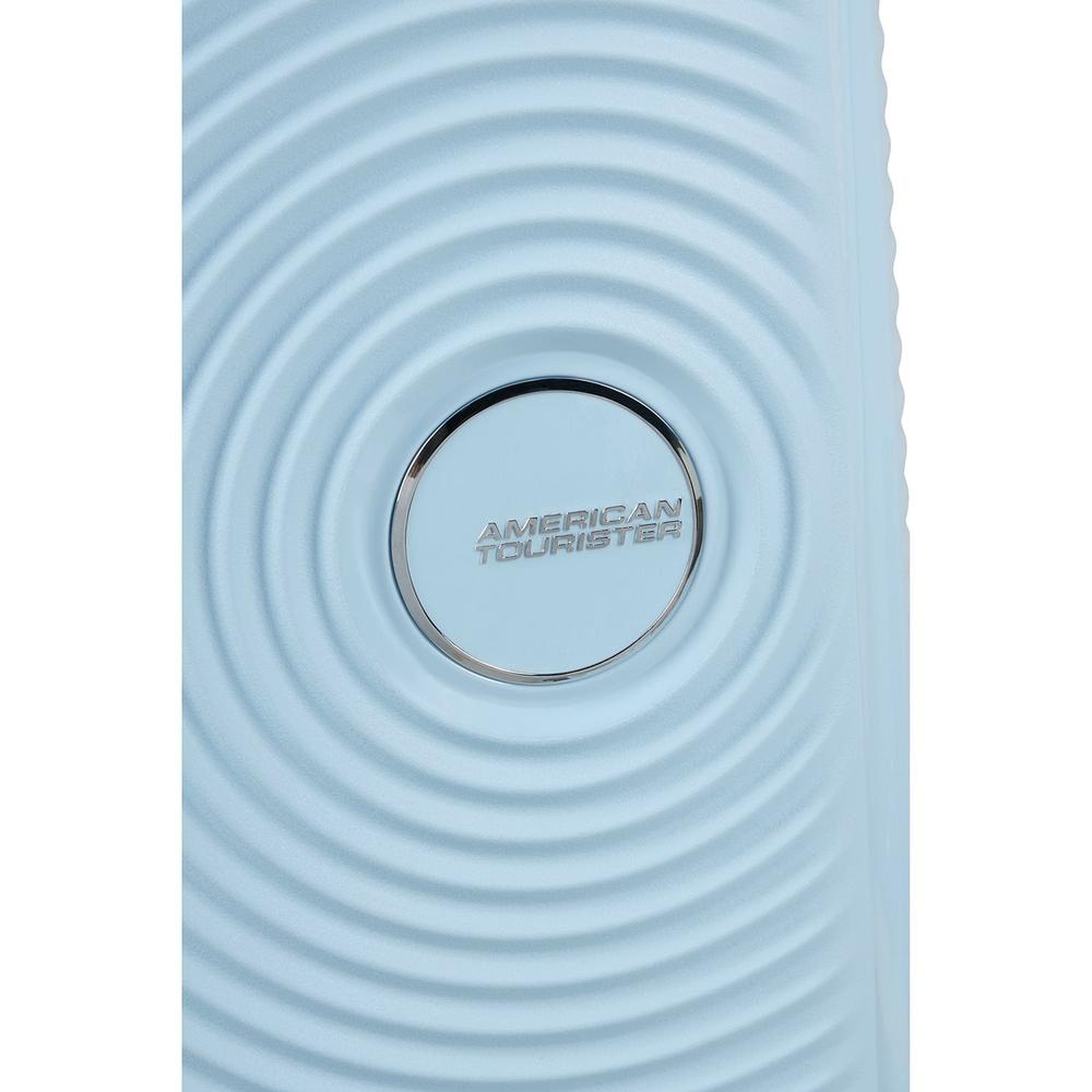American Tourister Soundbox ekspanderende stor koffert 77 cm Pastel Blue-Harde kofferter-BagBrokers