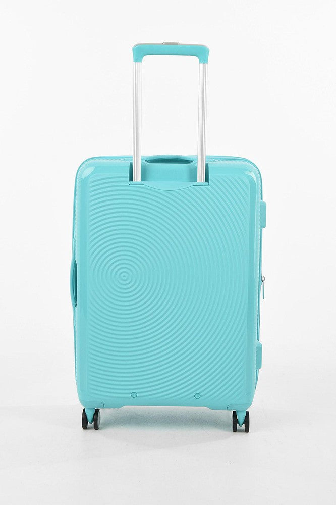 American Tourister Soundbox ekspanderende medium koffert 67 cm Poolside Blue-Harde kofferter-BagBrokers